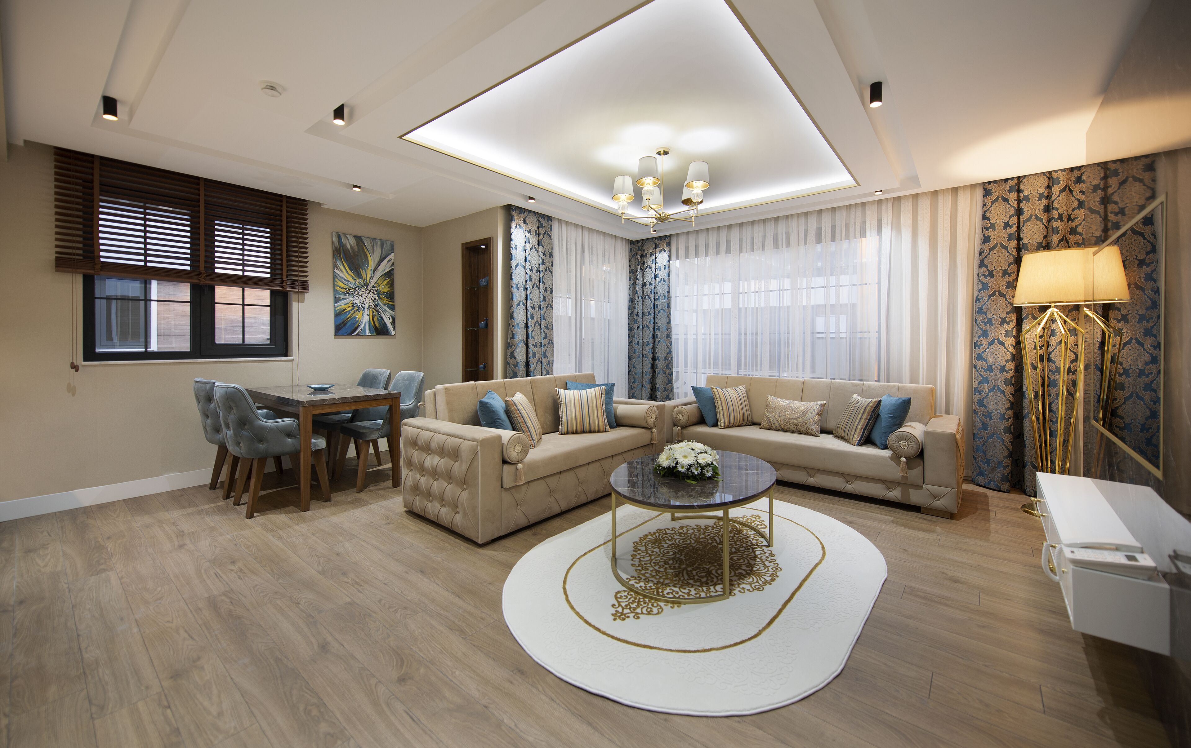 superior suite | living room | 24-inch lcd tv with satellite channels, tv