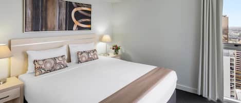 Apartamento, acessível | 2 quartos, espaço de trabalho para notebook