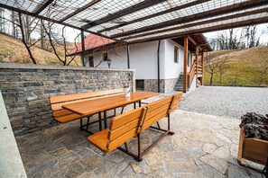 House (Holiday Home) | Terrace/patio - Valley View Holiday Home Mrak With Sauna (Tolmin)