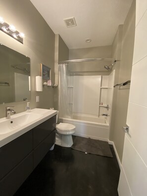 Hair dryer, towels