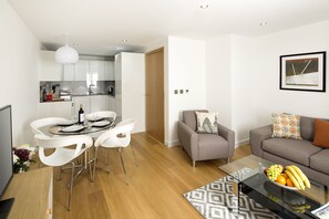 Apartment, 1 Bedroom | Living area | Flat-screen TV - Cambric by Aeria Apartments (London)