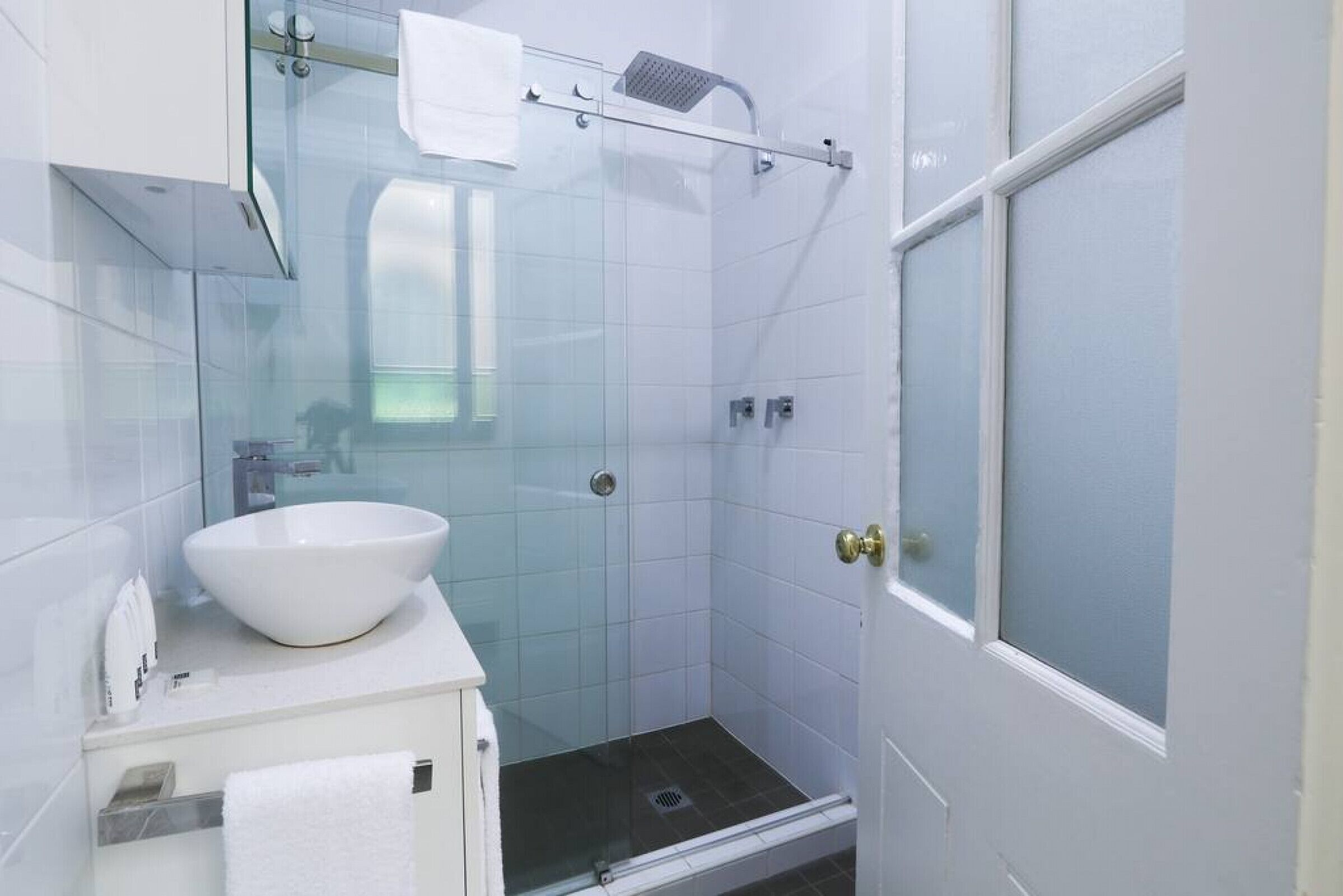Hair dryer, towels