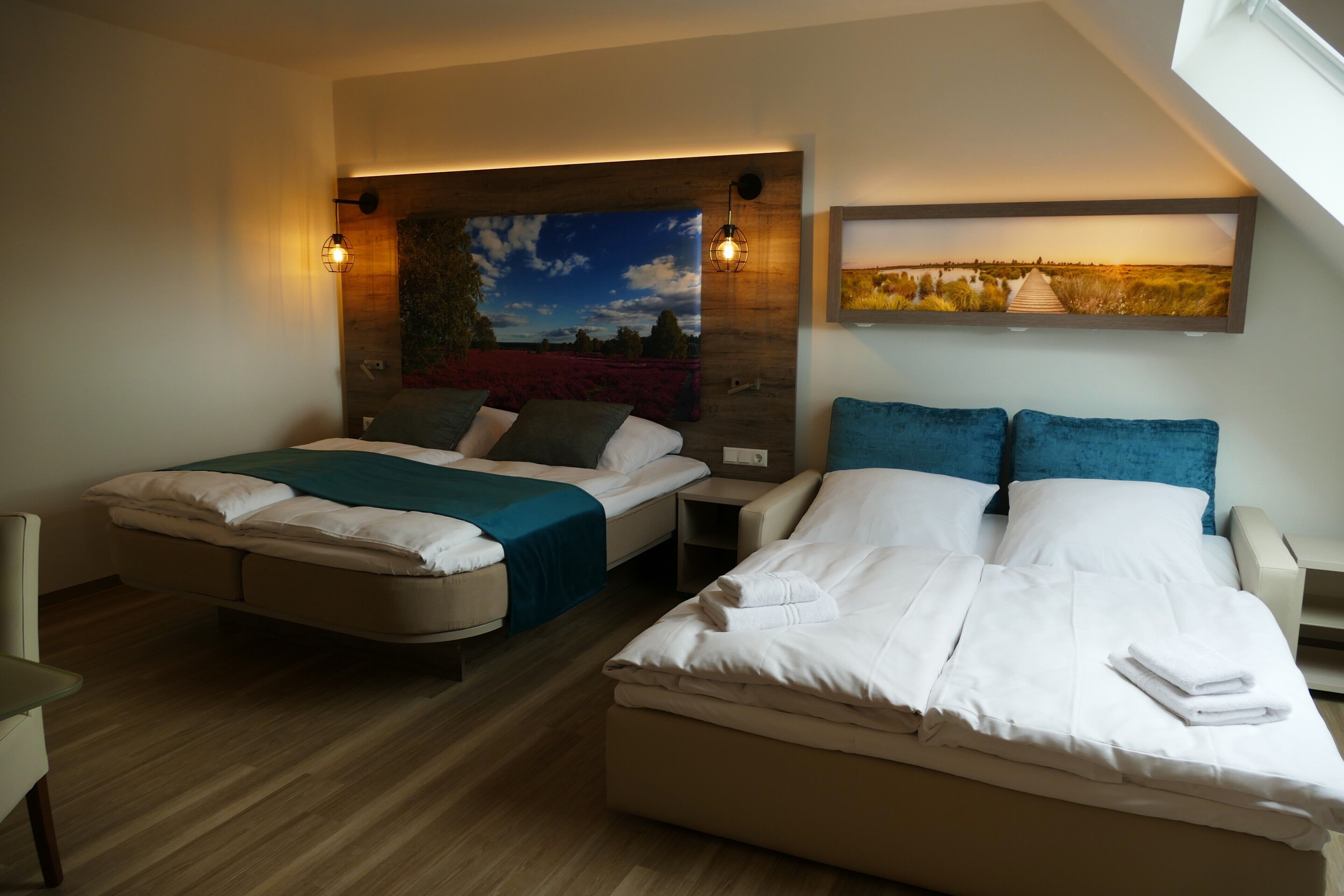 Quadruple Room | Hypo-allergenic bedding, in-room safe, desk, laptop workspace