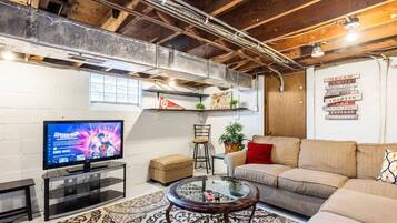 Smart TV, foosball, table tennis