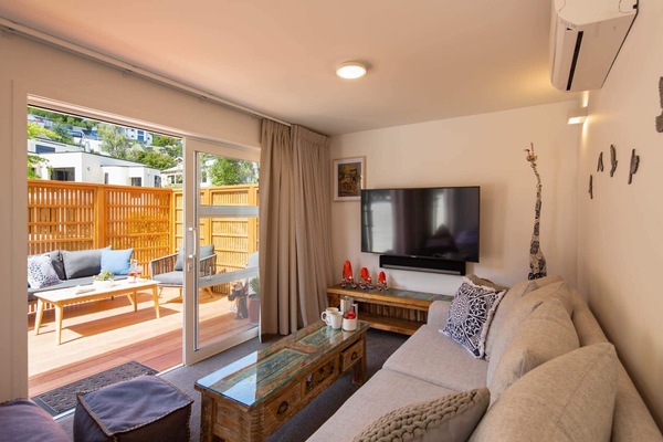 Enjoy a comfy and cozy lounge in your luxury accommodation in Queenstown