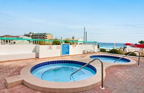 A heated pool