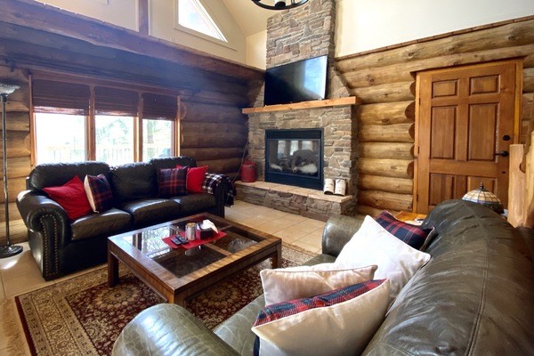 Télévision, cheminée