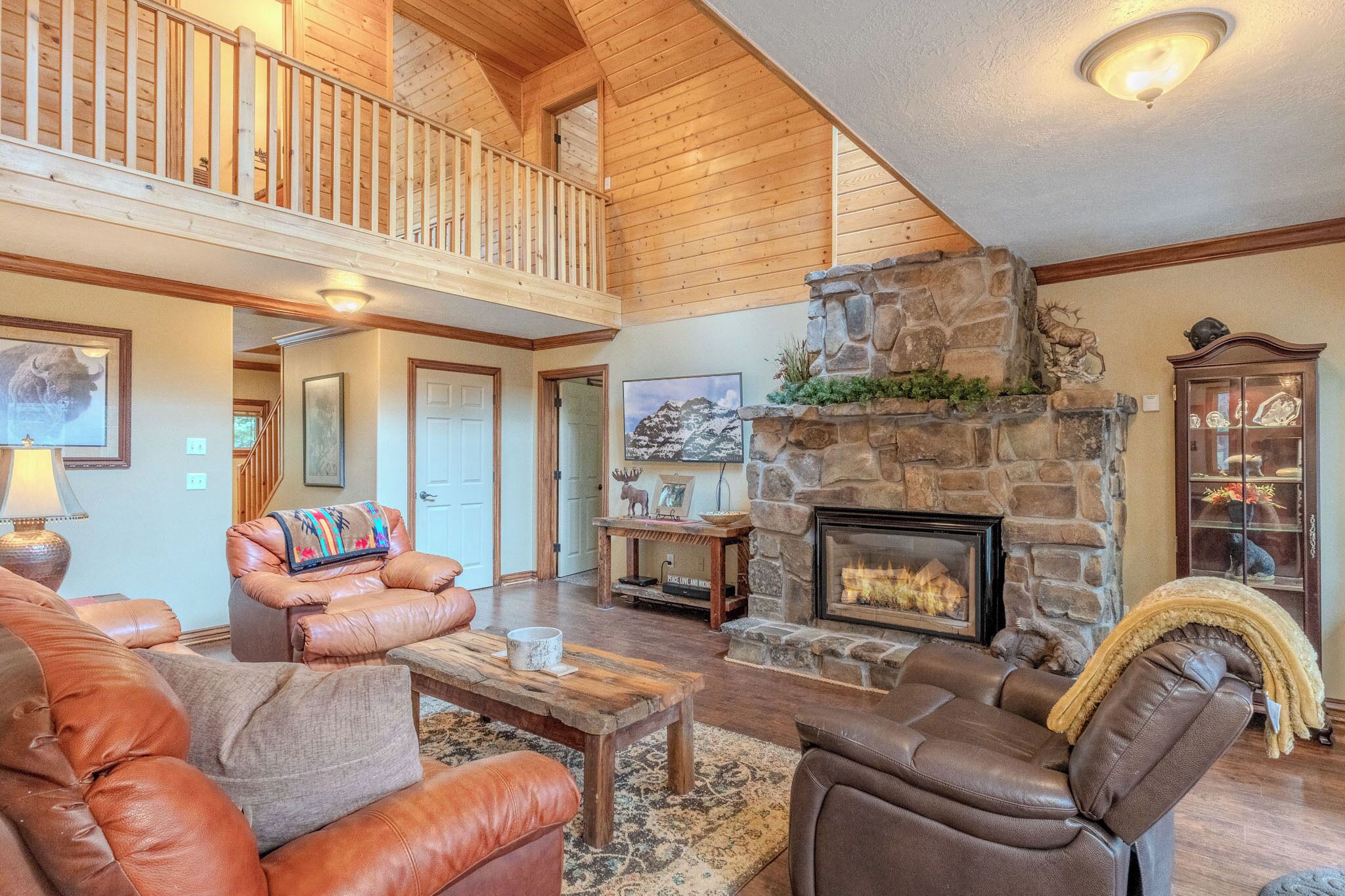 智能电视、壁炉、电子游戏、Netflix