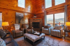 TV, fireplace, video games