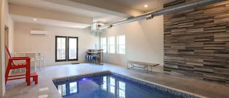 Piscine couverte, piscine chauffée