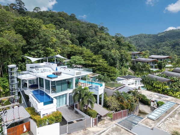 Exterior - Seaview pool villa with maid on Kamala hills (Kamala Beach)