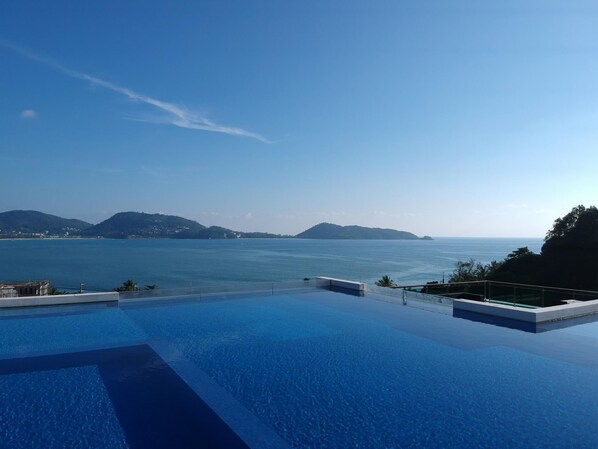 Pool - Private pool sea view apartment on Kalim bay (Patong Beach)