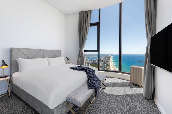 1 habitación y ropa de cama de alta calidad