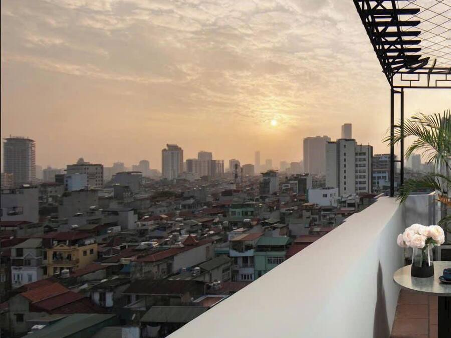 Habitación junior doble, balcón | Terraza o patio