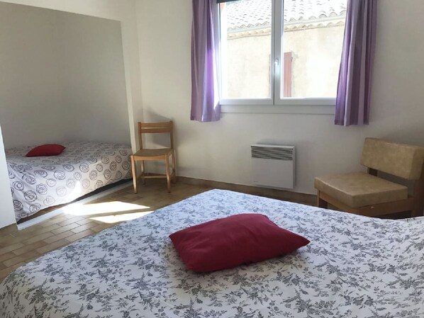2 habitaciones, ropa de cama y acceso para silla de ruedas 