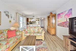 DVD player - This two-bedroom, two bathroom condo has a beautiful view of the ocean! (Ocean City)