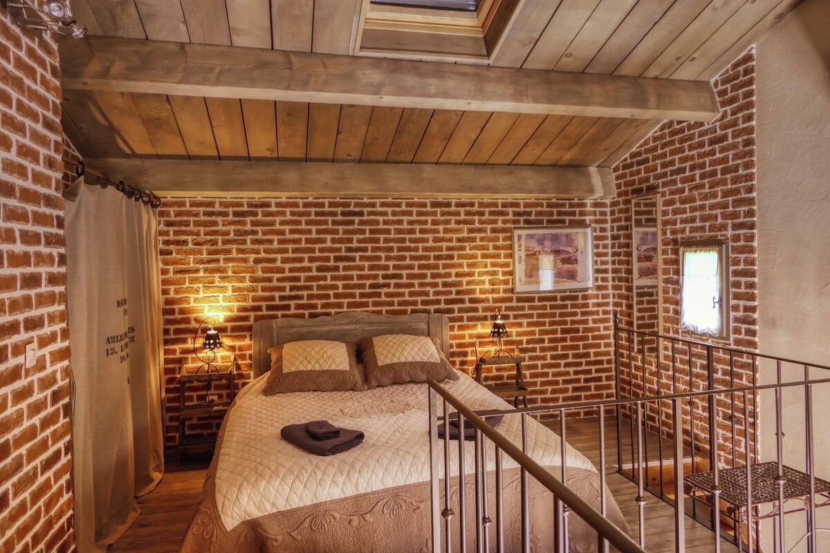 Signature maisonnette, en-suite badkamer, uitzicht op bergen