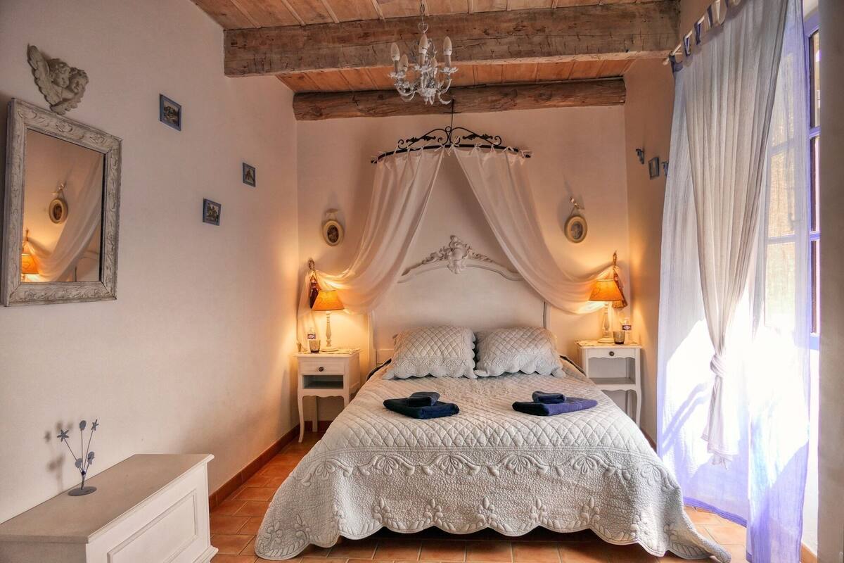 Romantische suite, en-suite badkamer
