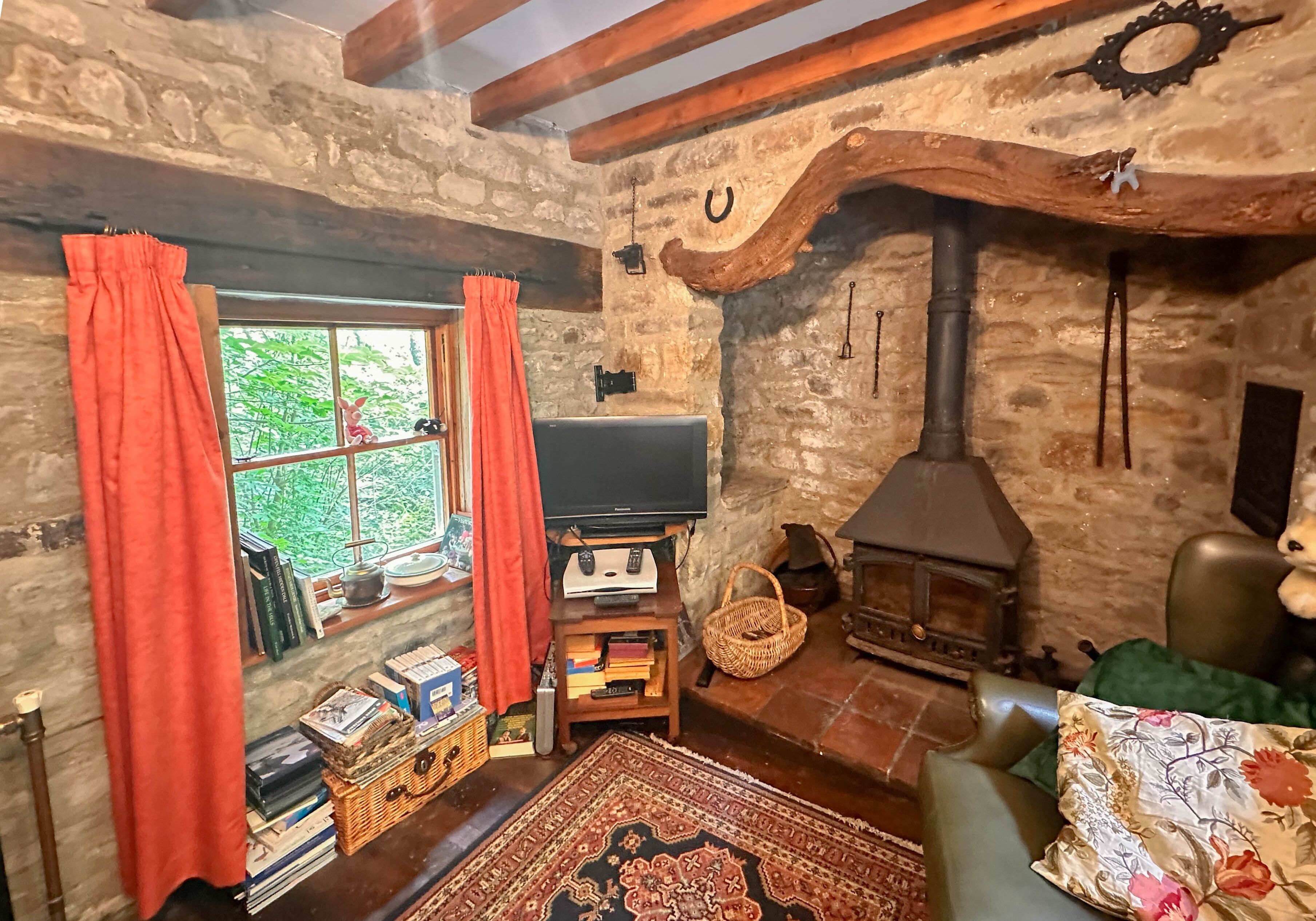 Televisión y reproductor de DVD 