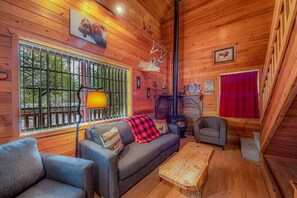 TV, fireplace, video games, table football