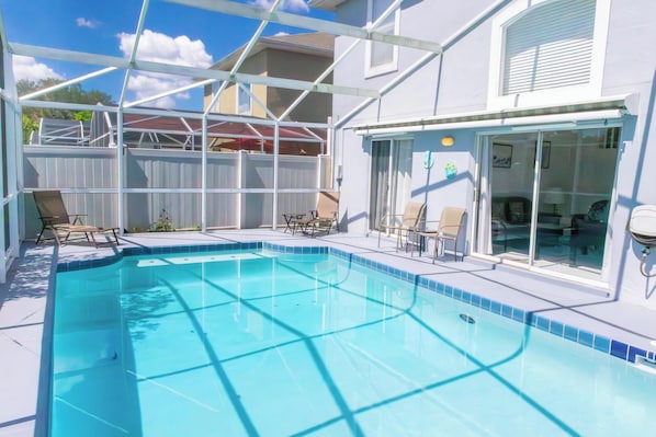 A heated pool