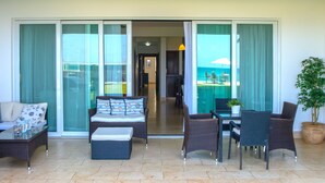 Exclusive Condo, 3 Bedrooms, Ocean View, Beachfront | Terrace/patio - Blue Green E3C1 (Sosúa)