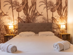 4 bedrooms, iron/ironing board, travel cot, WiFi