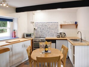 Dishwasher, high chair, cookware/dishes/utensils