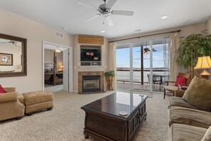 TV, fireplace, DVD player