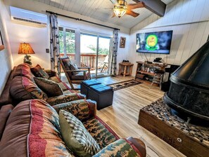 Fernseher, Kamin