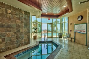 Indoor pool, a heated pool