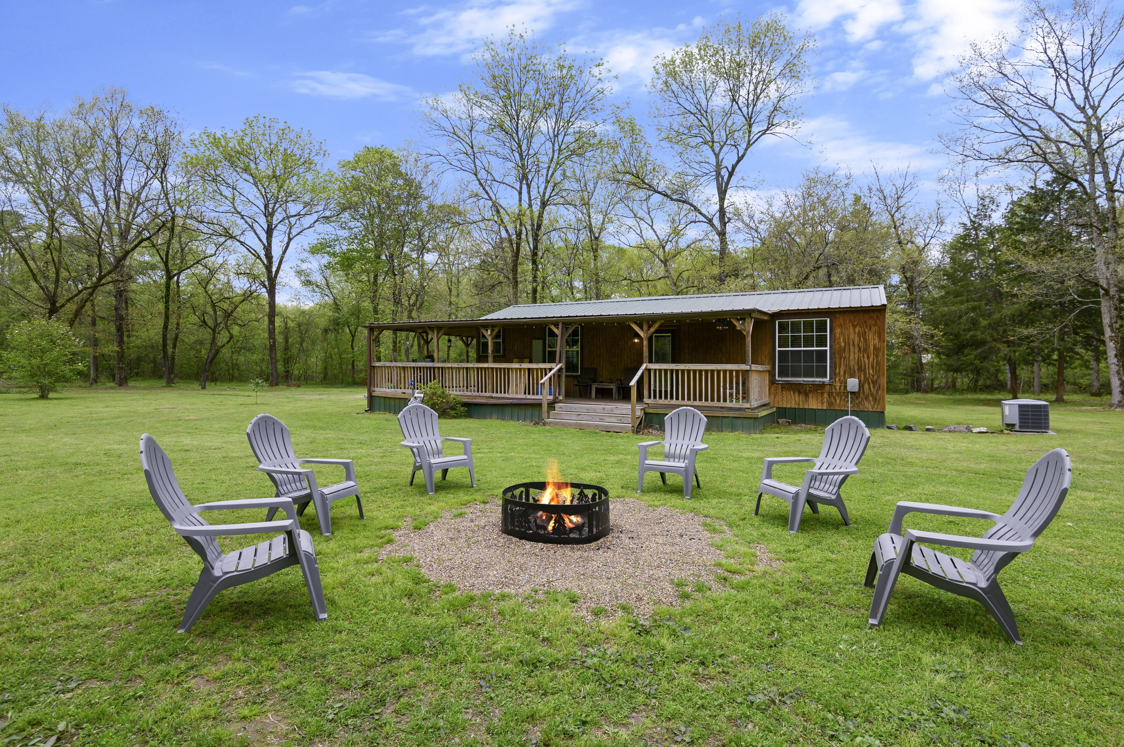 Private Cabin! Located on 8.5 wooded acres! Pet and child friendly!           