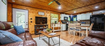 Private Cabin! Located on 8.5 wooded acres! Pet and child friendly!           