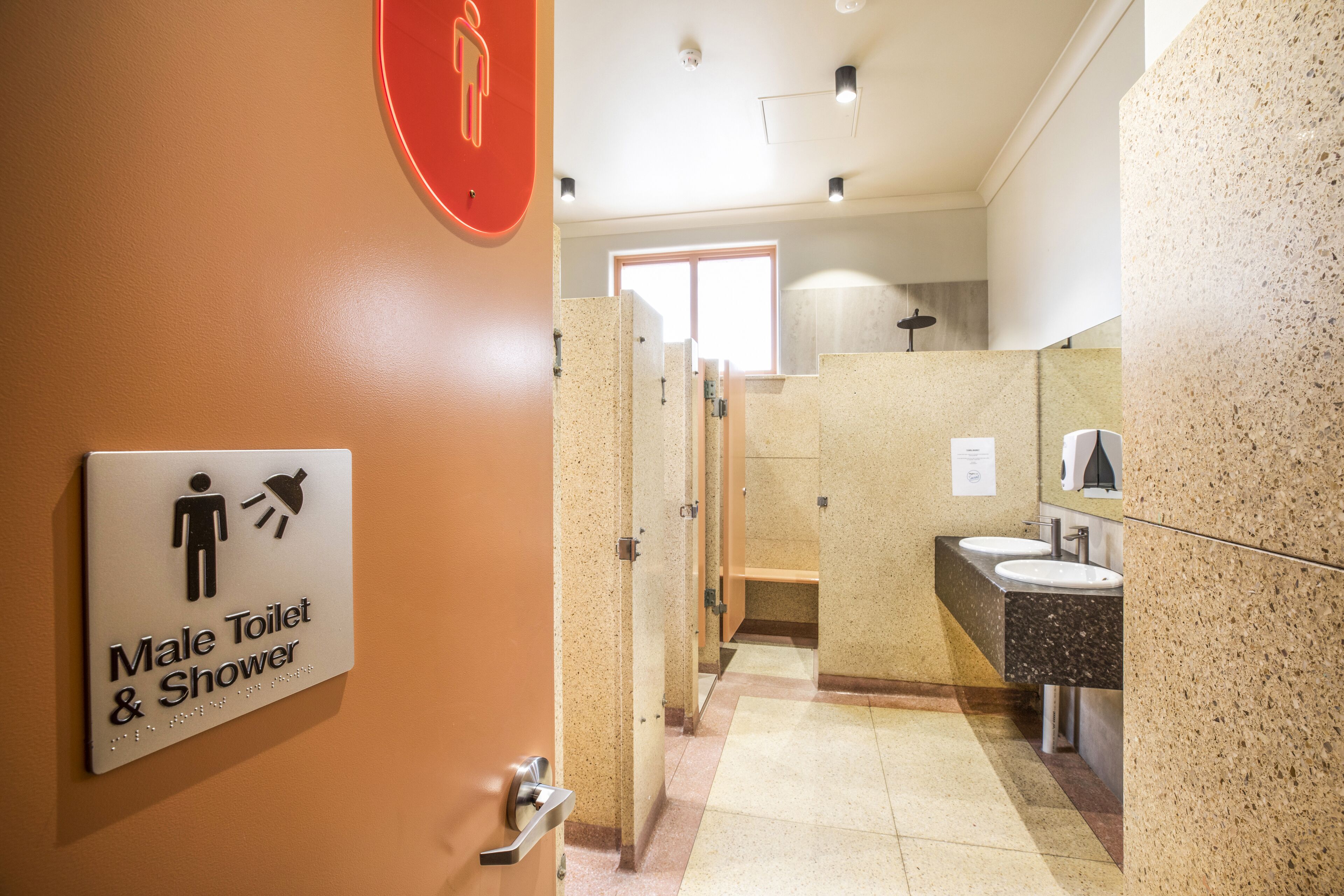 free toiletries, hair dryer, towels