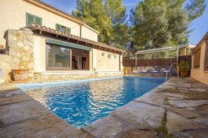Pool - Villa with pool near the beach with 3 bedrooms, 2 bathrooms and barbecue (Alcúdia)