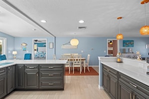 Dining - Island Getaway: Tropical Oasis Backyard, Pool, Dog Friendly, 1.5 blocks to Beach by Anna Maria Life (Holmes Beach)
