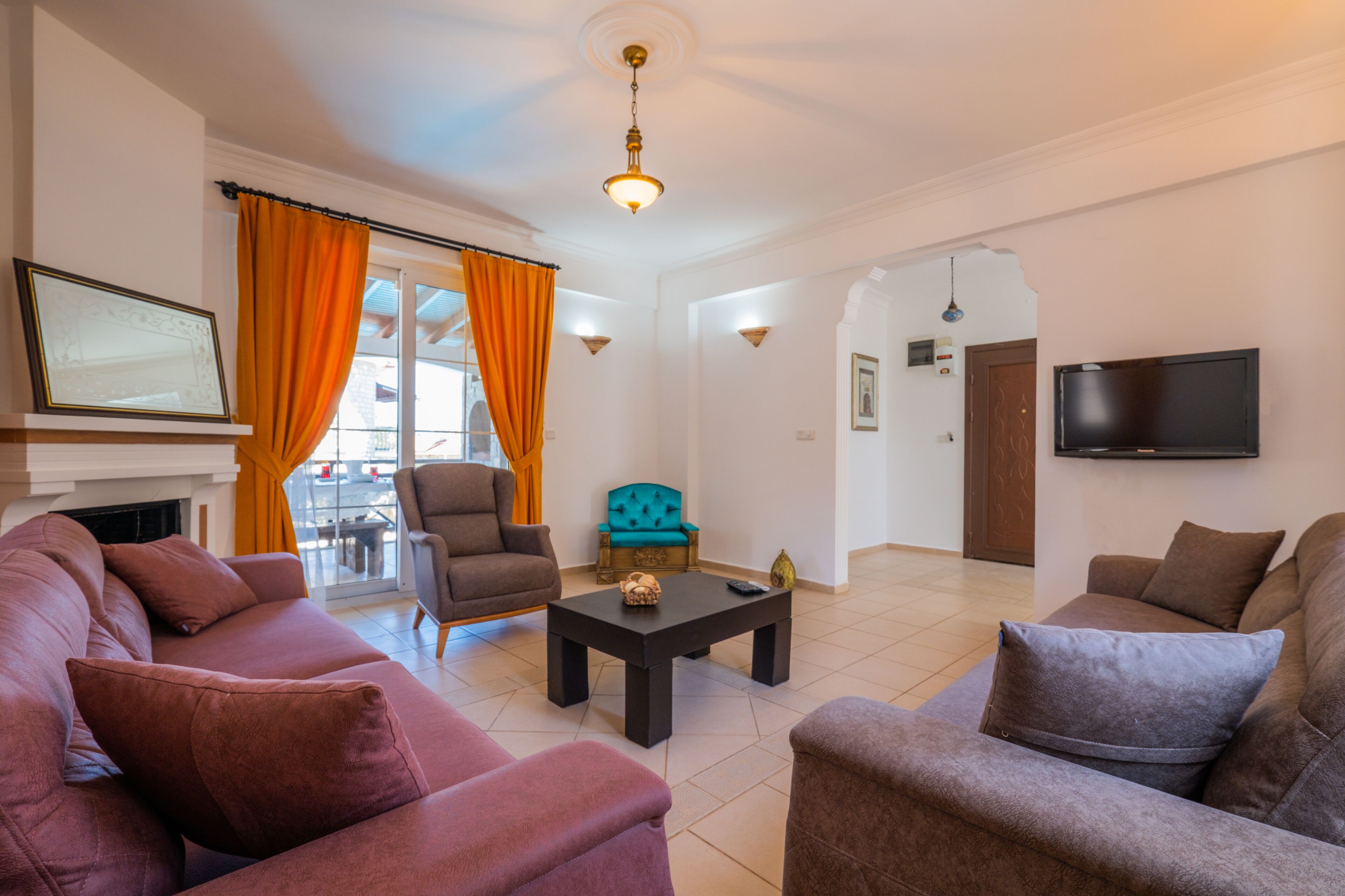 Luxury Villa, 4 Bedrooms | Living area