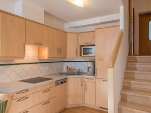 Fridge, microwave, dishwasher, electric kettle