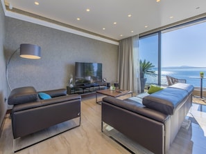 Living room - Luxury Apartment With Private Swimming Pool and Amazing sea View (Crikvenica)