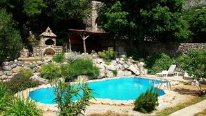 Outdoor pool - Authentic House With Pool & sea View Surrounded by Amazing Nature (Vinodol)