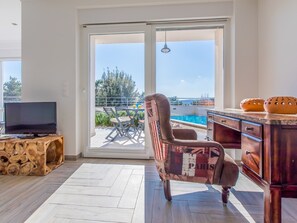 Living room - Modern Villa With Swimming Pool and Great sea View (Crikvenica)