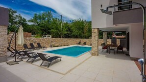Pool - New Built Villa With Large Terrace and Swimming Pool (Vinodol)