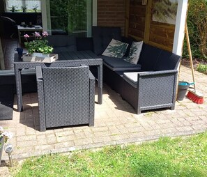 Bungalow | Balcony - Lush Bungalow in Beek Gem Montferl& with Hot Tub (Beek)