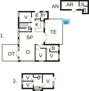 Floor plan - Holiday Home in VÃ¦ggerlÃ¸se (Vaeggerlose)