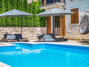 Villa | Pool | Indoor pool, outdoor pool - Villa in a Typical Istrian Rustical Style (Sveti Lovrec)