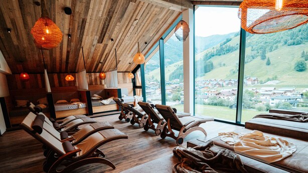 View from property - Large Apartment With Balcony & Terrace on Ski Slope (Rauris)