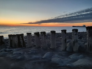 On the beach