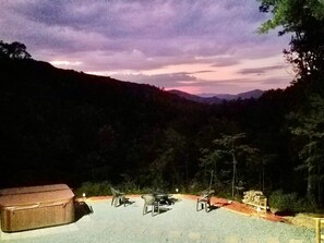 Property grounds - Sunset View over the Mountains! Rustic Cabin w/ Hot Tub (Almond)