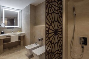 Junior Suite, 1 Bedroom | Bathroom | Shower, free toiletries, hair dryer, bathrobes - Algiers Marriott Hotel Bab Ezzouar (Algiers)