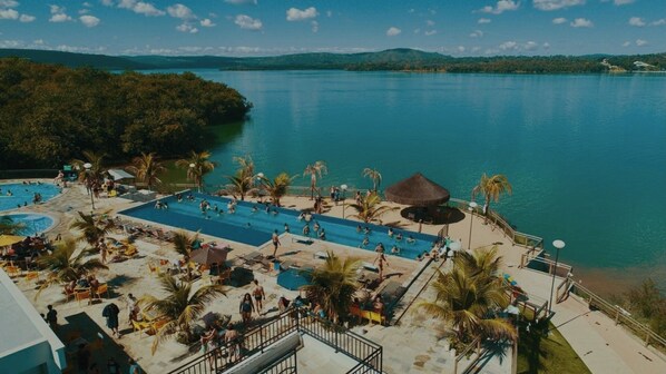 Indoor pool, outdoor pool